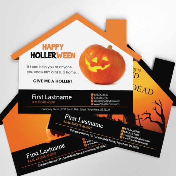 Personalized Halloween HouseCard Mailers