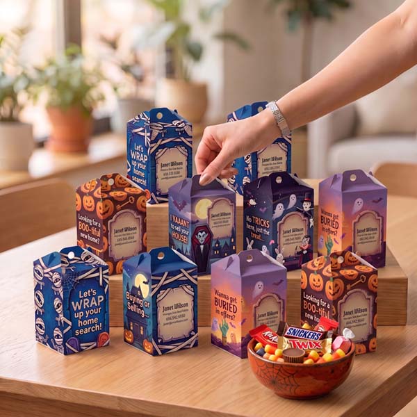 Halloween Variety Pack of Personalized Treat Boxes - Pack of 48